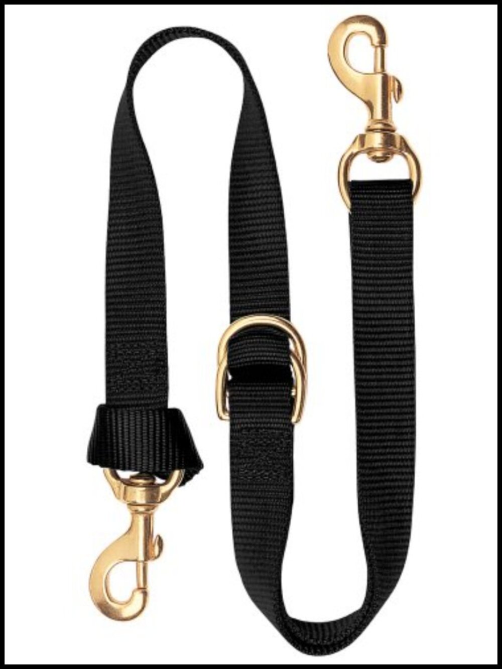 Nylon Tie Down Strap Adjustable Snap Hook Brass Hardware 40 in Powersports